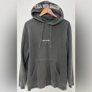 I Am Unwell | Call Her Daddy Hoodie by Barstool Sports | Grey | Medium